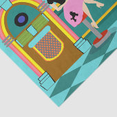 Retro Soda Fountain-weefselpapier Tissuepapier (Detail)