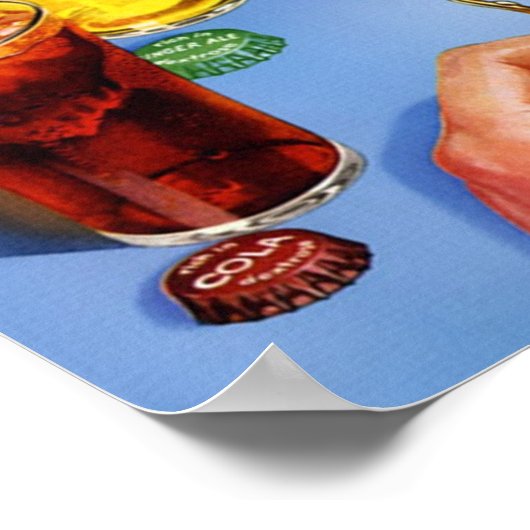 Retro Soda Pop Advertisement Poster (Hoek)