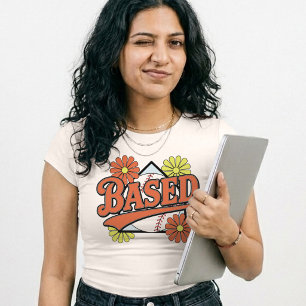 Retro Softbal Baseball Moeder Gebaseerd Funny Spel Tri-Blend Shirt