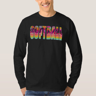 Retro Softball Slagers Spaardag Vib T-shirt