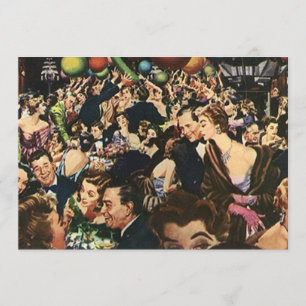  Retro Soiree Party Bash wing Blank Kaart