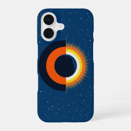 Retro Solar Eclipse iPhone 16 Hoesje