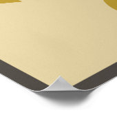 Retro Soldaat en tank Poster (Hoek)