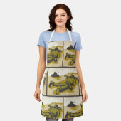 Retro Soldaat en tank Schort (Gedragen)