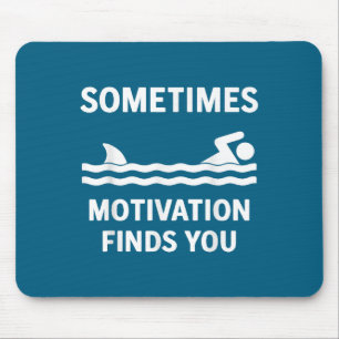 Retro Soms Vindt Motivatie Je T-shirt - Grappig Muismat