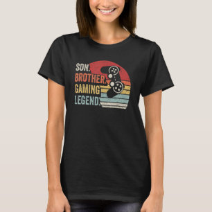 Retro Son Brother Gaming Legend gamer Birth T-shirt