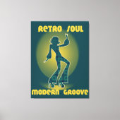 Retro Soul Modern Groove Canvas Afdruk (Voorkant)