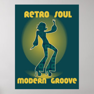Retro Soul Moderne Groove Poster