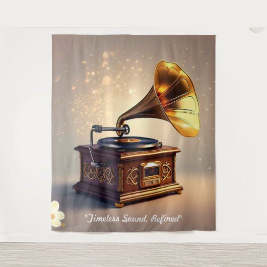 "Retro Soundwave Revival" Wandkleed (Voorkant)