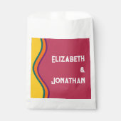 Retro Southwestern Waves Wedding Bedankzakje (Voorkant)