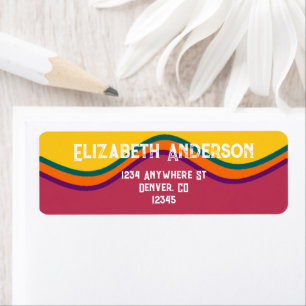 Retro Southwestern Waves Wedding Etiket