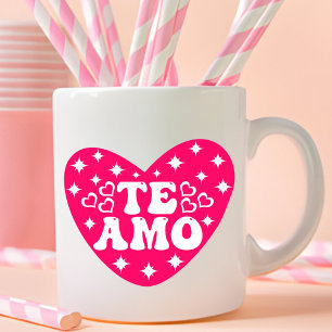 Retro Spaans Ik hou van je Amo Valentijnsdag Koffiemok