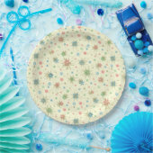 Retro Space Age Atomic Starburst Papieren Bordje (Feest)