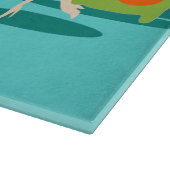 Retro Space Age Cartoon Snijplank (Hoek)