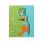 Retro Space Age Kat-laptop Notitieblok (Gedraaid)