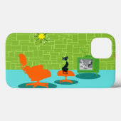Retro Space Age Kitty iPhone 6 Coque (Verso (horizontal))
