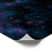 Retro Space Art avec Planète Neptune Poster (Coin)