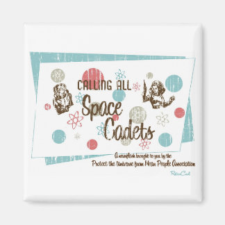 Retro 'Space Cadets' Magneet