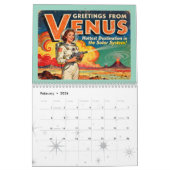 Retro Space Calendar - Groeten van de planeten Kalender (Feb 2026)