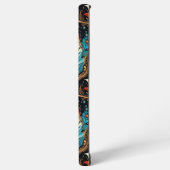 Retro Space Exploration Galaxy Samsung Galaxy Hoesje (Linkerkant)