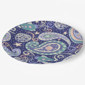 Retro Space Galaxy Design Papieren Bordje (Gekanteld)