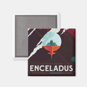 Retro Space Poster-Cassini missie naar Saturnus Magneet (Voorkant / Achterkant)