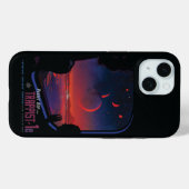 Retro Space Poster - Kijkers observeren trappist-1 Case-Mate iPhone Case (Achterkant (horizontaal))