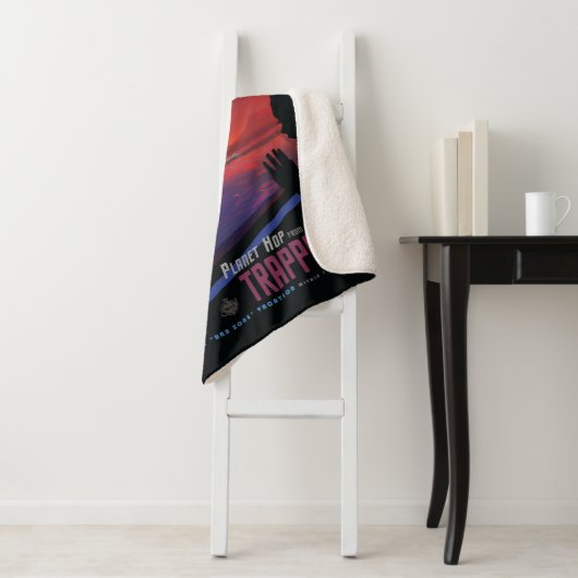Retro Space Poster - Kijkers observeren trappist-1 Sherpa Deken (In situ)