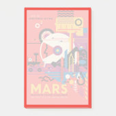 Retro Space Poster - Mars Exploration Program. Post-it® Notes (Voorkant)