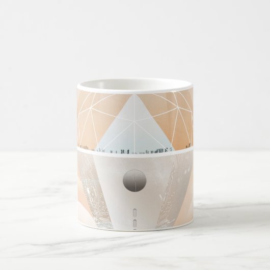 Retro Space Poster-Observatory in het zonnestelsel Koffiemok (Center)