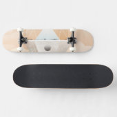 Retro Space Poster-Observatory in het zonnestelsel Skateboard (Horizontaal)