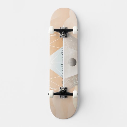 Retro Space Poster-Observatory in het zonnestelsel Skateboard (Voorkant)