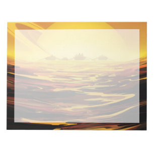 Retro Space Poster - Titan, de grootste maan van S Notitieblok