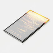 Retro Space Poster - Titan, de grootste maan van S Post-it® Notes (Schuin)