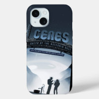 Retro Space Travel Poster Dwerg Planet Ceres.