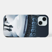 Retro Space Travel Poster Dwerg Planet Ceres. iPhone 15 Hoesje (Achterkant horizontaal)