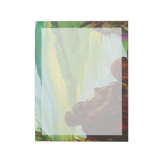 Retro Space Travel Poster-Een Aarde Wetenschap Mis Notitieblok (Gedraaid)