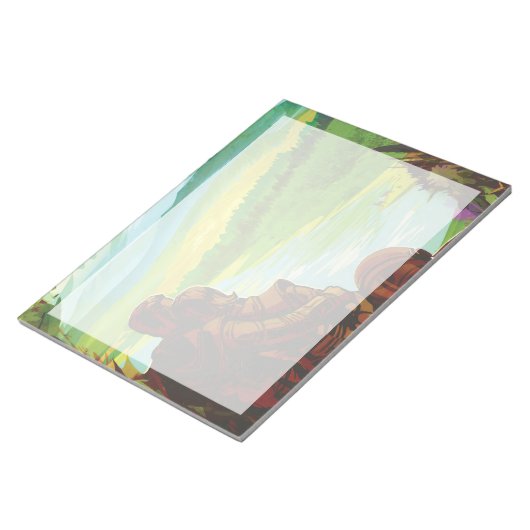 Retro Space Travel Poster-Een Aarde Wetenschap Mis Notitieblok (Schuin)