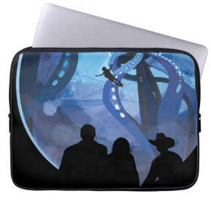 Retro Space Travel Poster - Jupiter's Moon Europa. Laptop Sleeve