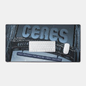 Retro Space Travel Poster-Nwarf Planet Ceres. (Clavier et souris)