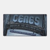 Retro Space Travel Poster-Nwarf Planet Ceres. (Recto)