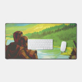 Retro Space Travel Poster-Une mission de science d (Clavier et souris)