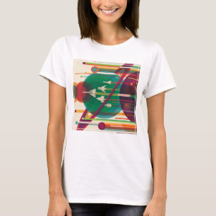 Retro Space Travel Poster - Zonnestelsel Grand Tou T-shirt