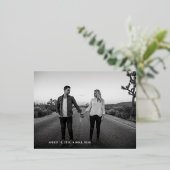 Retro sparen het Briefkaart van de Uitnodiging van (Staand Voorkant)