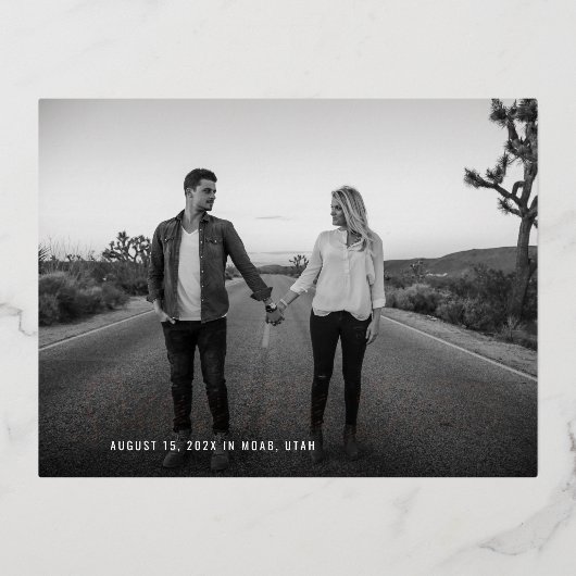 Retro sparen het Briefkaart van de Uitnodiging van (Voorkant)