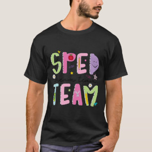 Retro speciaal onderwijs squad groovy droomteam Sp T-shirt