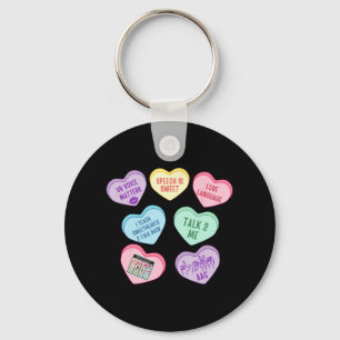 Retro Speech Therapy SLP Hearts Snoep Valentijns Sleutelhanger