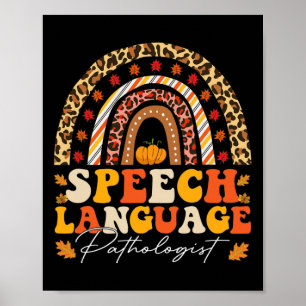 Retro Speech Therapy Speech Language Patholoog F Poster