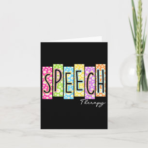 Retro Speech Therapy Terug naar school Kleurrijke  Kaart