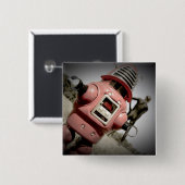 Retro Speelgoed Robby Robot 04 Button (Voorkant /achterkant)